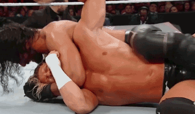 wrasslormonkey:  Great example of Seth’s ground-and-pound style (by @WrasslorMonkey)