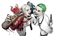 taxinerd:  Arlequina (Margot Robbie) e Coringa (Jared Leto)Arte de Tiago Datrinti  Facebook.com/TaxiNERD   