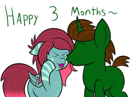 XXX ask-hyperbrony:silly drawing of our 3 months photo