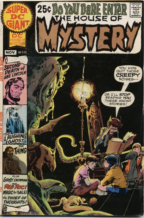 slsblog:
“ Neal Adams cover, 1970
”
The House of Mystery. Super DC Giant.