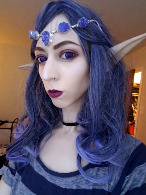 unseelie afMakeup test for a dark fairy themed party I went to back in October. My eyebrows have n