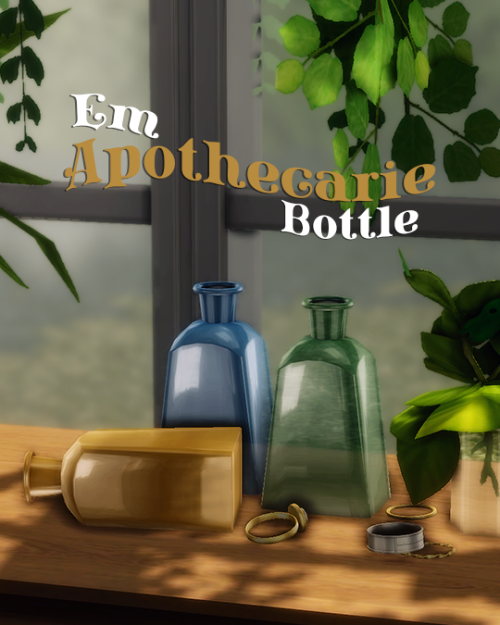 tartiish:Em Apothecarie BottleThese used to hold “elixirs” for “healing”. Now they are your  §15 P