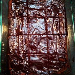 aubernutter:  zoezim-hits-the-gym:  Sweet potato protein brownies to celly aubernutter belated bday! But let’s be real, I’ll find any reason to eat chocolate hehe. Tried muscletech protein for the first time in this recipe! 8g of protein in each one!!