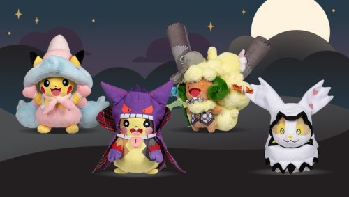 NEWS: Pokemon pumpkin party Helloween plushes have dropped on the Englsih Pokemon Center website. Al