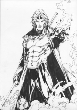 astonishingx:  Gambit by Ed Benes  Yes&hellip;. Like the stance