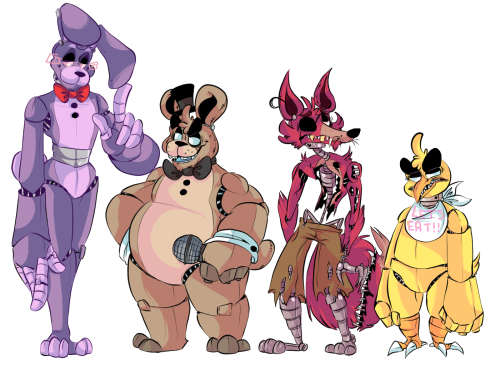 mayadile:I FINALLY DID ITHERE THEY ARE((edit: Now with Golden Freddy,Zombon and Marionette ))