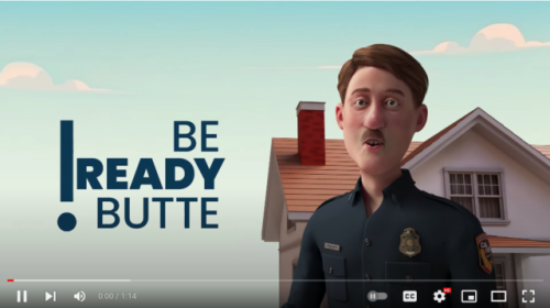 This man from a Be Ready Butte for Cal Fire advertisement looks like Hitler (thanks BuckthornYT!)