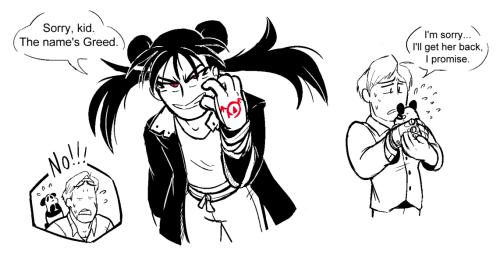 jeminy3:i know it’s been Forever but uh. here’s the rest of my old, cleaned up Greed!Mei doodles for
