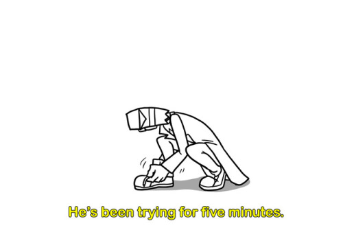 askdrflugthemadscientist:  you saw nothing… (literally crying and laughing as I draw this)original from: quirky guys and gals