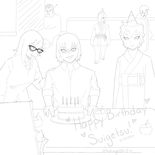Happy Birthday Suigetsu!!! 2/18/2021fams all here &lt;3 hehehe