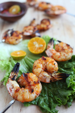 yummyinmytumbly:  Lemongrass Grilled Shrimp