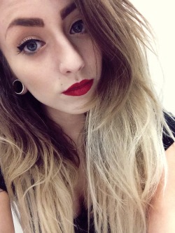 tinygypsyy:  Red lipstick is way too foreign