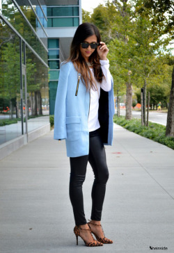 fashion-clue:  the—one:  Blue coat via