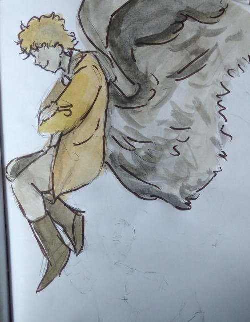 More Aziraphal Witch Black Wings. I Hope I'm Doing It Good, But If Somebody Have Advices, I'll Be Really