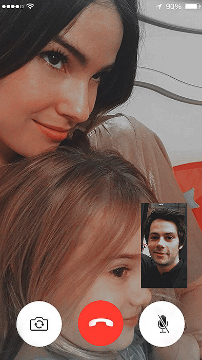 -Baby, say hello to daddy. We love and wait for you.-Love you.