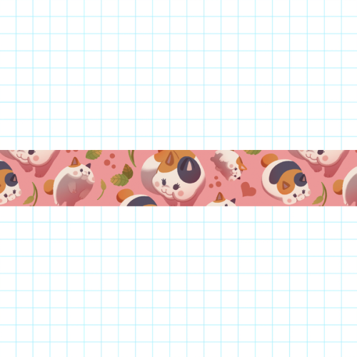 FFXIV Fat Cat washi tape is now up for sale on my store!SHOP HERE: sierrasketches.etsy.com ❤️