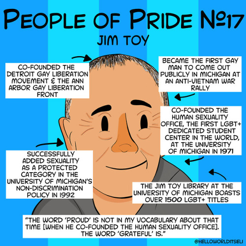 People of Pride #17: Jim ToyIt isn’t often that I’m given the opportunity to write about someone who