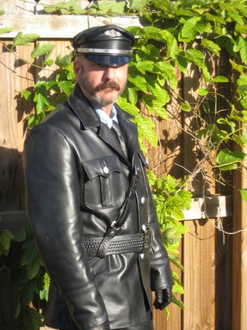 October 18, 2009.  Turns out that a VK79 SS tunic works as a ¾ length motorcycle cop jacket, 