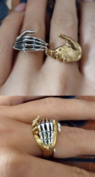 sosuperawesome: Life and Death Ring SetThe Finest Silver on Etsy 