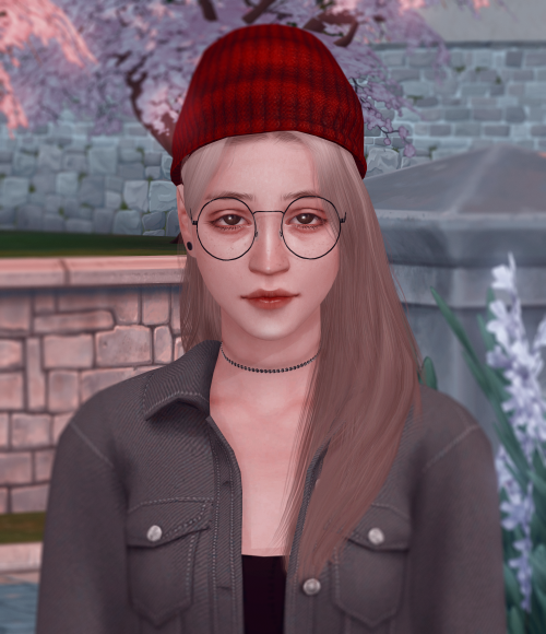 Used CC:Hat/EarringsHair/Glasses/Choker/Jacket/Bra/Skirt/Socks/Shoes/BruisesPoses (head was rot