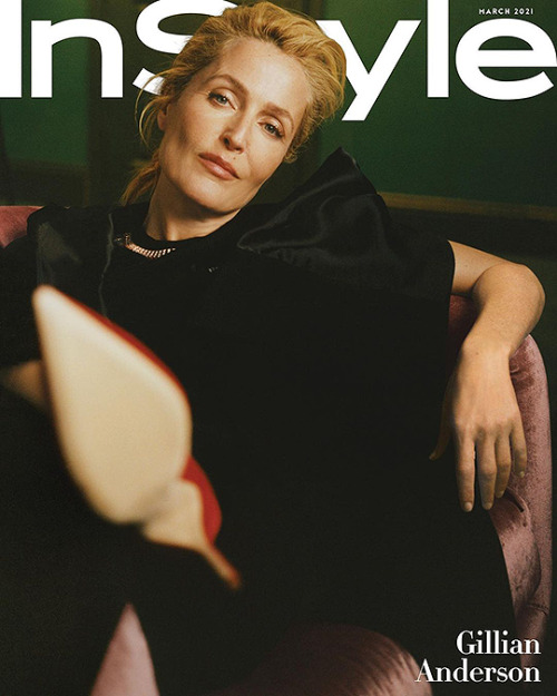 lukesdanes:Gillian Anderson photographed by Charlotte Hadden for InStyle Magazine (Feb 2021).