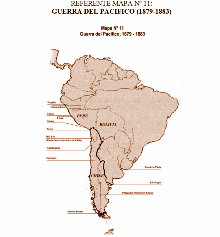 Algo de historia&hellip;.. mapa de Chile en 1881 antes del tratado con Argentina,