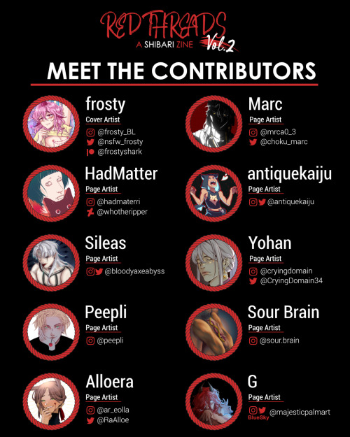 Meet Our Wonderful Contributors! Go Check Them Out!