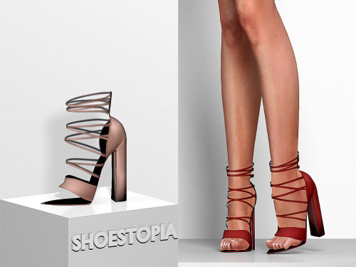 Shoestopia - Egea High Heels+10 SwatchesFemaleSmooth WeightsMorphsCustom ThumbnailHQ Mod CompatibleC