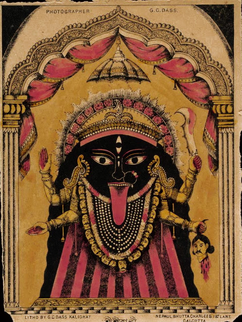 ‘Kali’, chromolithograph, Calcutta, c.1880sSource