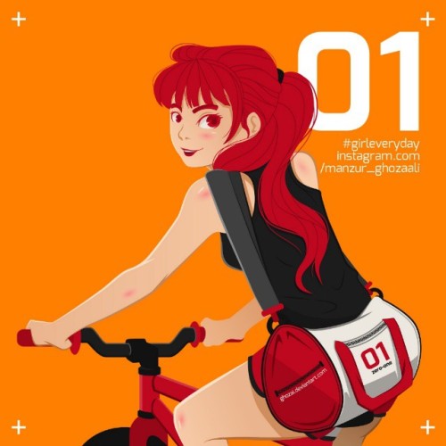 ghozai: 01 #repost #girleveryday #vector #ghozai #bike