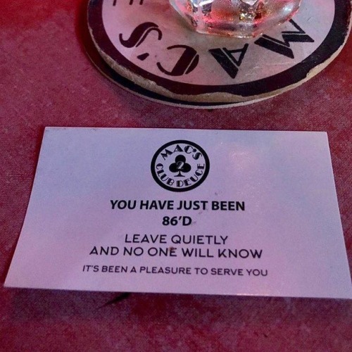 justanothergreyface:Per a post on a friend’s FB, this is how a certain bar in Miami handles th