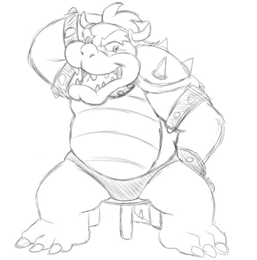 Porn A variety  of alternate Bowser sketches photos