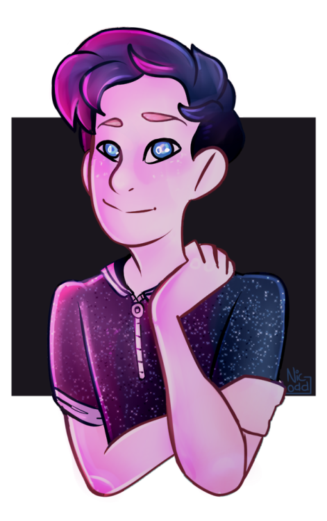 nic-odd: i drew @amazingphil instead of studying oops uhh  im gonna study till midnight this lo