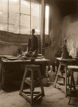 netlex:Daniel Frasnay:  Giacometti’s Studio - the day after his death  (1966)