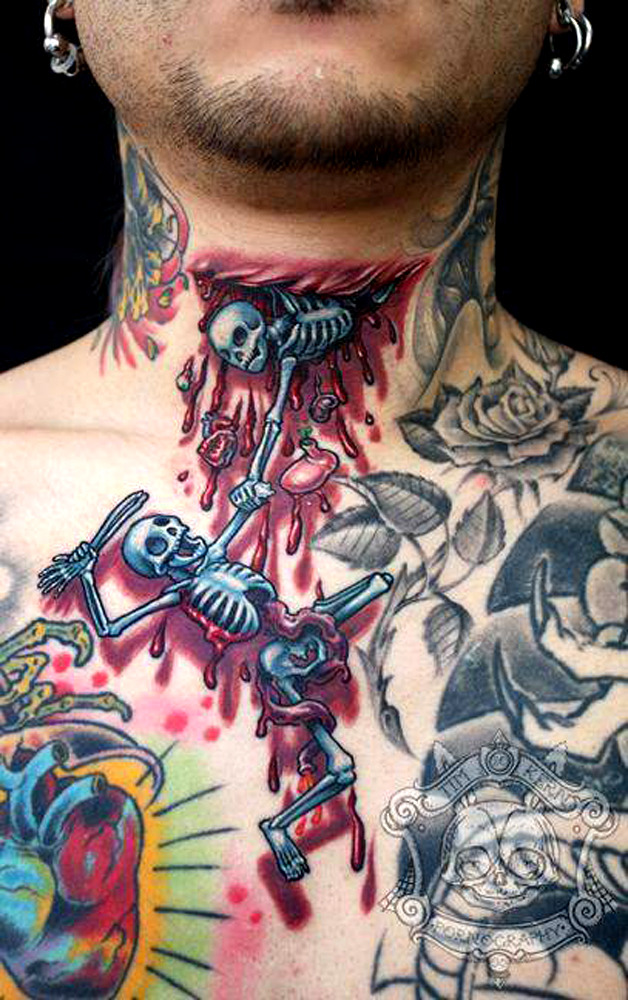 thievinggenius:  Tattoo done by Tim Kern. 