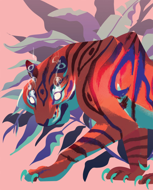 Sneak peak of a quick tiger doodle.I am fierce.