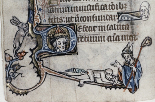 homagePsalter, England 13th century.Bodleian, MS. Douce 6, fol. 24v