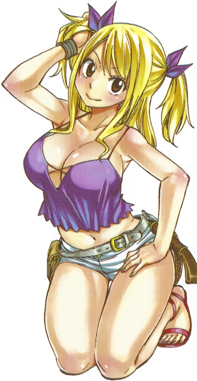 lucy heartfilia (fairy tail) drawn by mashima hiro - Danbooru