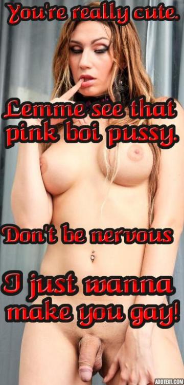 sissystable:  I do want to make you gay … 