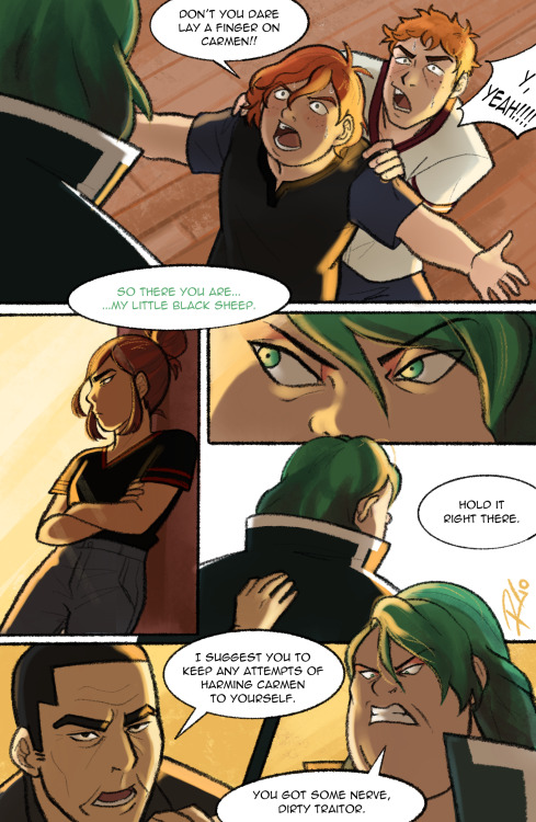Collection of pages I worked on for the post - S4E05, Team Red - Brunt rescue AU ;u;  