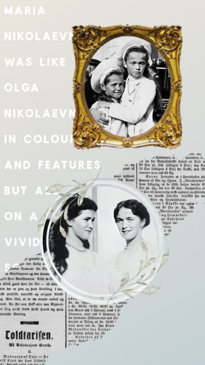 In 1910, Grand Duchess Olga Nikolaevna of Russia persuaded her younger sister, Maria Nikolaevna to w