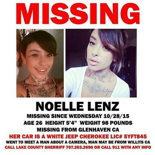 lilmskitten: Noelle Lenz (Carrina Suicide) has been missing since last Wednesday. Please help this 