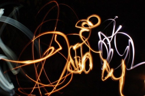 Playing with flash lights(Credits to my friend Anna with whom I was shooting and whose camera we use