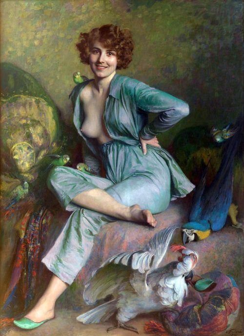 museum-muizenest:  Emile Friant (16/4/1863) - The Familiar Birds (1921)