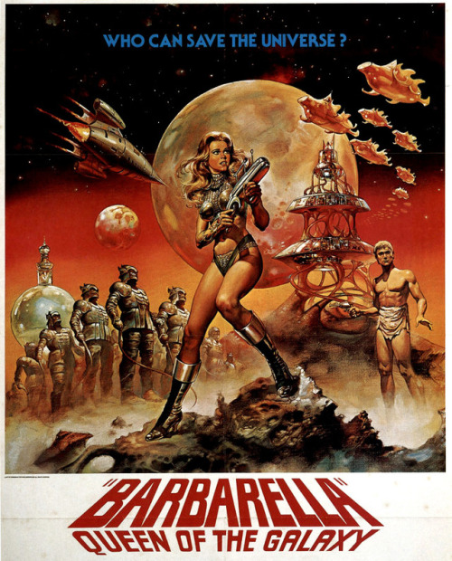 Barbarella (1968)It’s the 50th anniversary of this strange, salacious, oddly funny b-movie. Ja