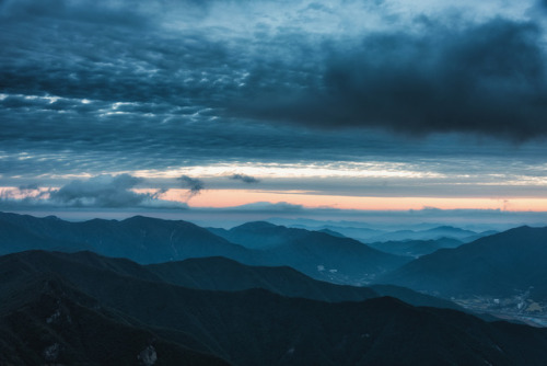 Dawn atop Mt. Sinbulsan, Yeongnam Alps.