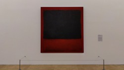 dailyrothko:  Untitled (Black, Red over Black