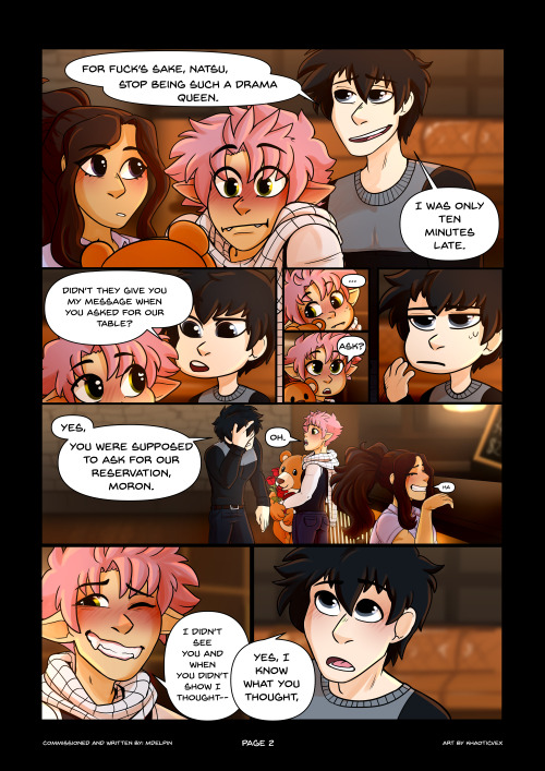 mdelpin:khaoticvex:A Gratsu Valentineby MdelpinFinished comic commission I did for @mdelpin for thei