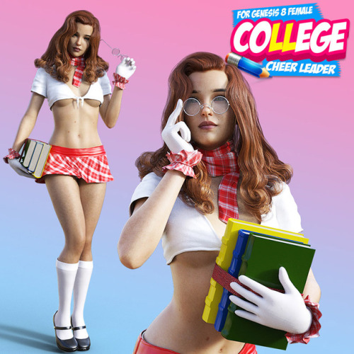 powerage has a brand new school girl outfit to give your smart ladies some style! Ready for Genesis 8 Female and Daz Studio 4.9+! Check the link for more!College Cheerleader For G8Fhttp://renderoti.ca/College-Cheerleader-For-G8F