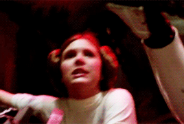 rogueone:  carrie managing to get an “oh shit” into star wars unnoticed. an